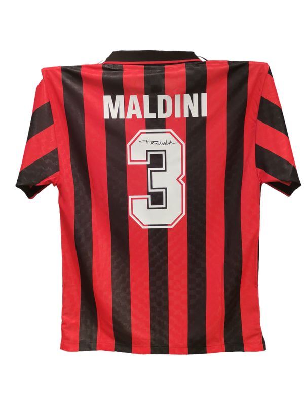 Paolo Maldini Signed 1988 AC Milan Jersey