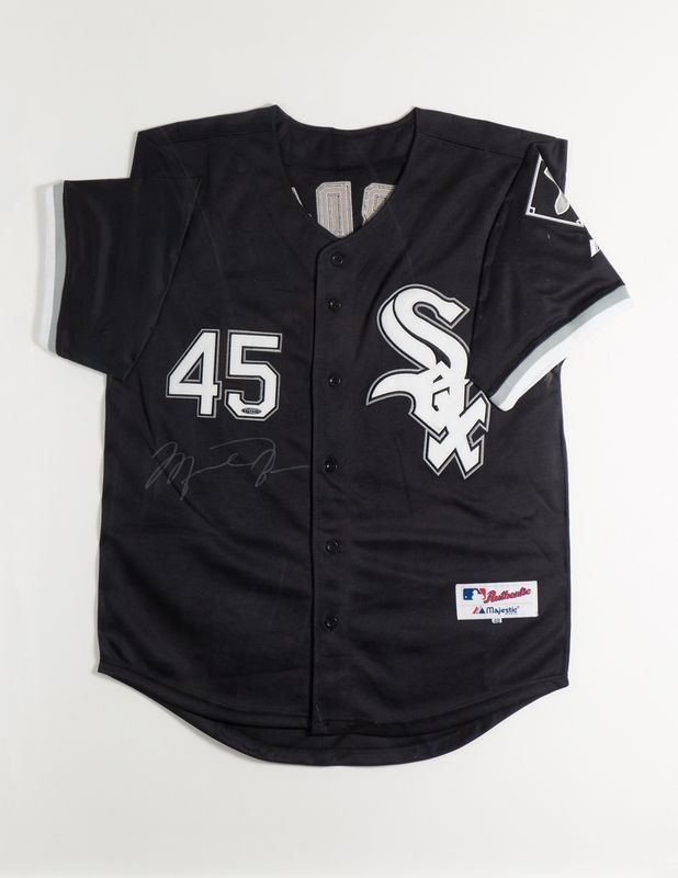 Signed Michael Jordan White Sox Jersey