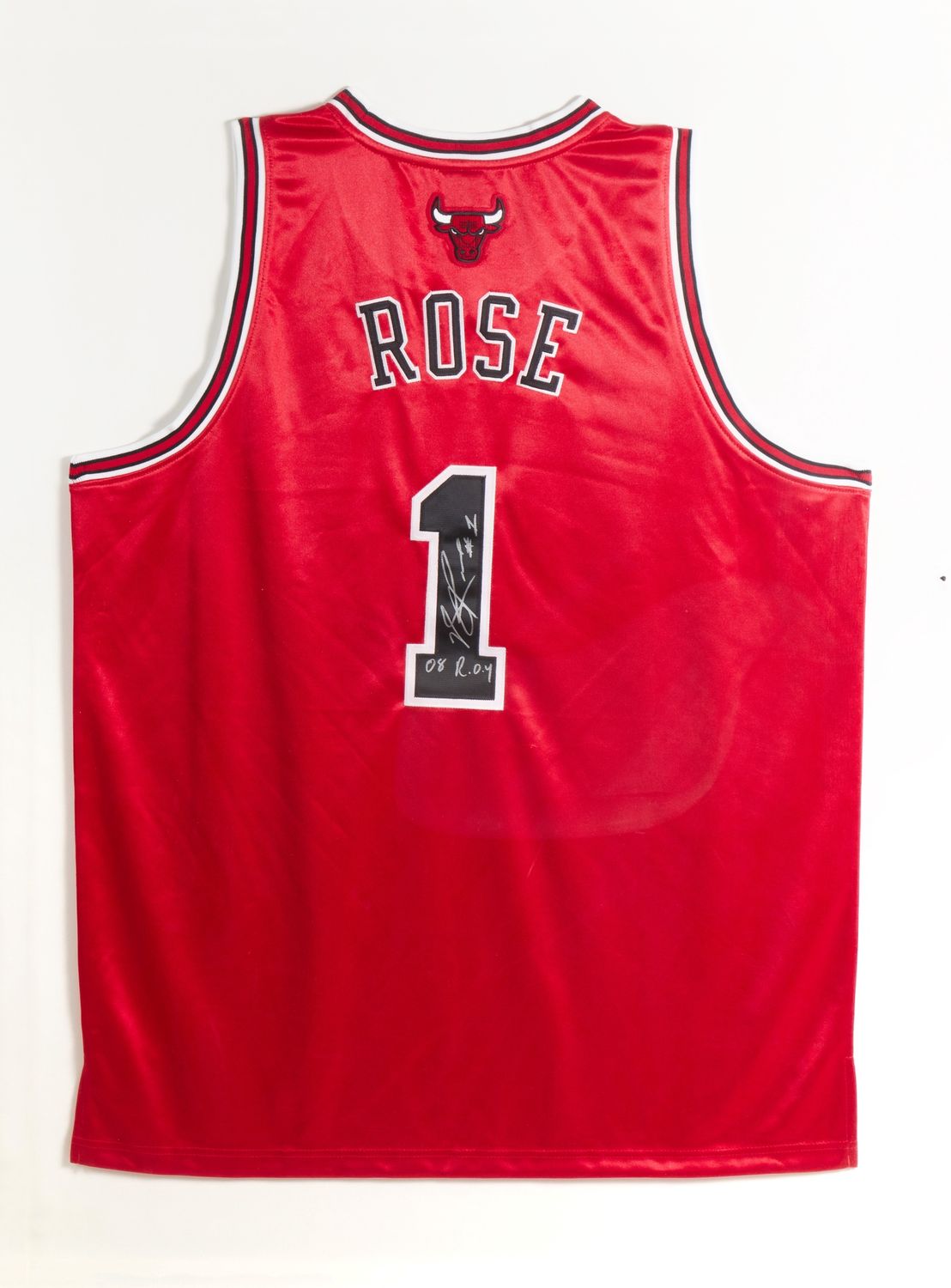 Signed Derrick Rose Inscribed #1 ROY Jersey