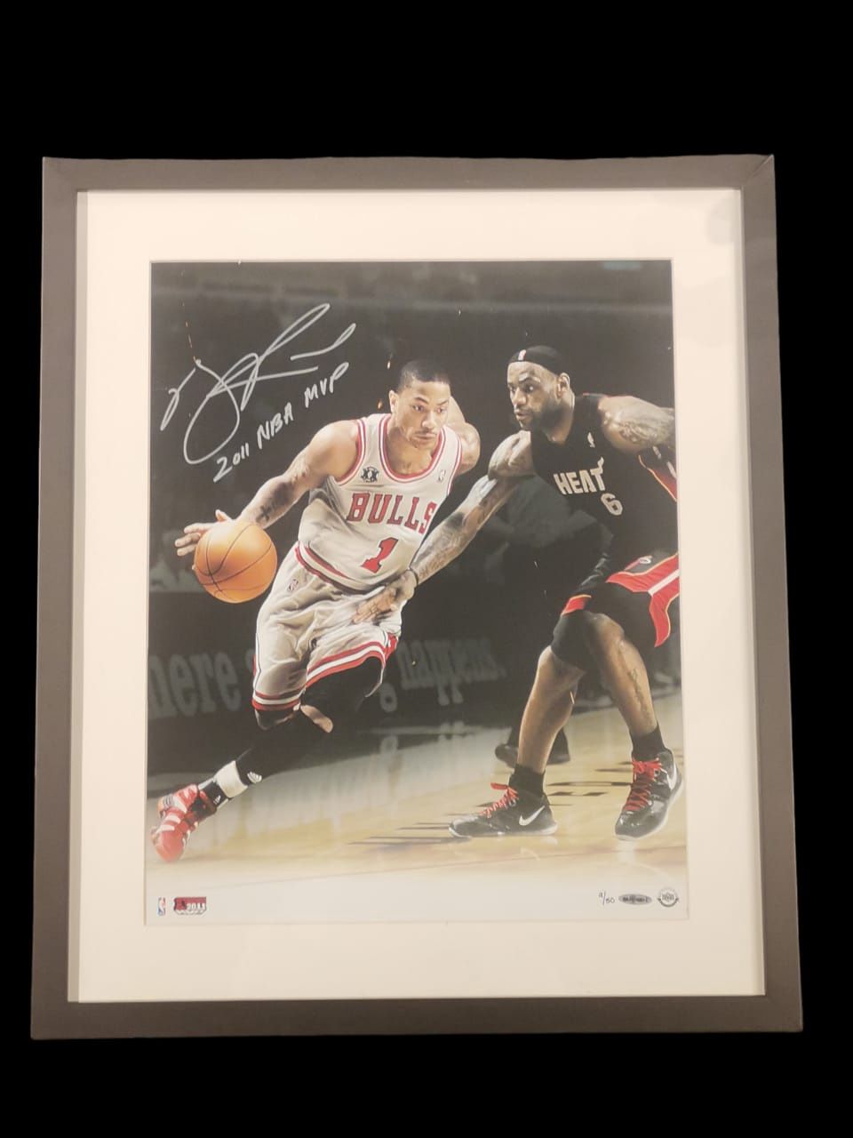 Signed Derrick Rose Poster 9/50