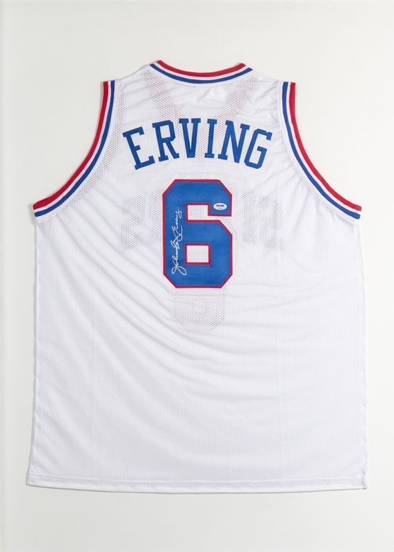 Signed Julius Erving Sixers Jersey
