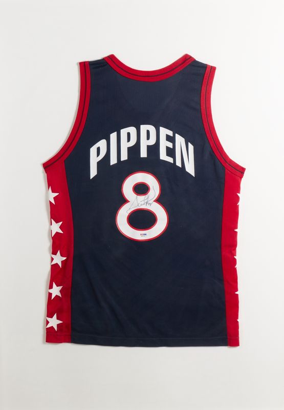 Signed USA Scottie Pippen Jersey