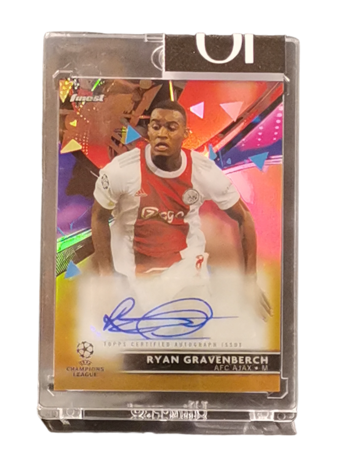 2021/22 Topps Finest Gold Refractor Ryan Gravenberch Auto 47/50