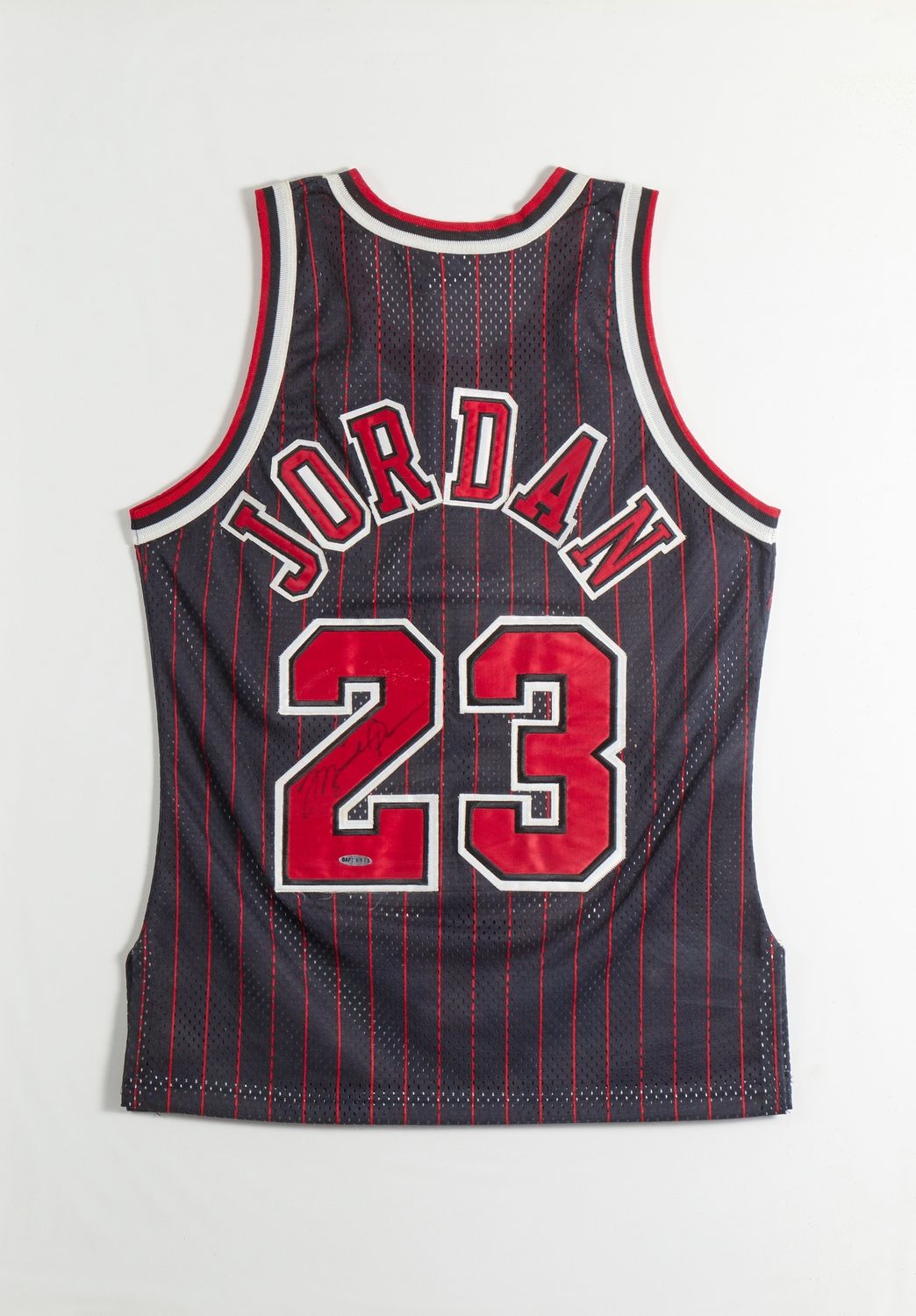 Signed Michael Jordan Black  Bulls Jersey