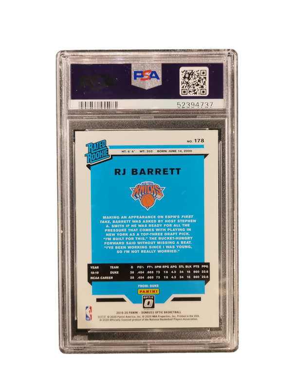 2019 Panini Donruss Optic RJ Barrett #178