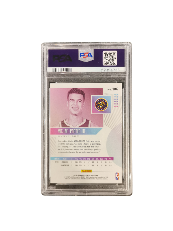 2018 Panini Status Michael Porter Jr. #186