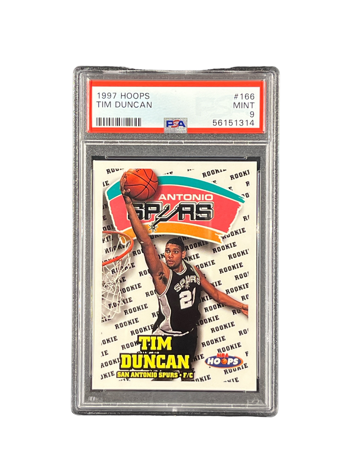 1997 Hoops Tim Duncan #166 PSA 9