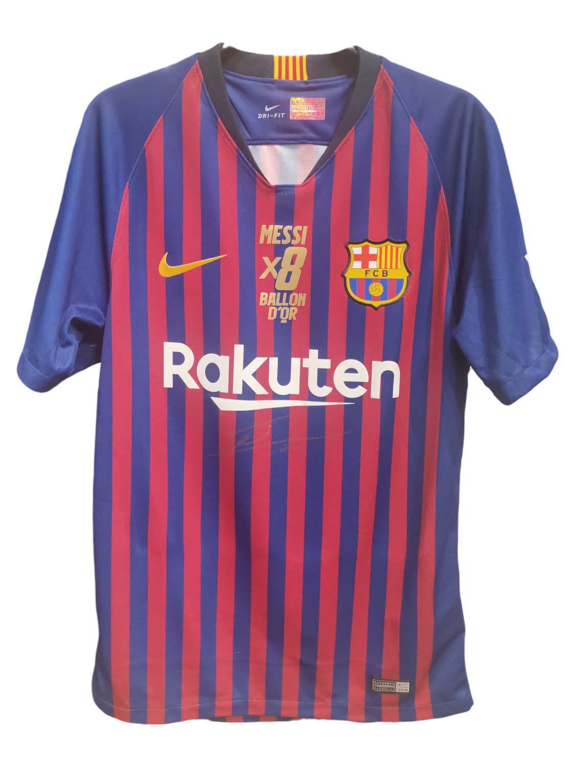 Lionel Messi Signed Ballon Dor Edition 2018-19 Barcelona Jersey