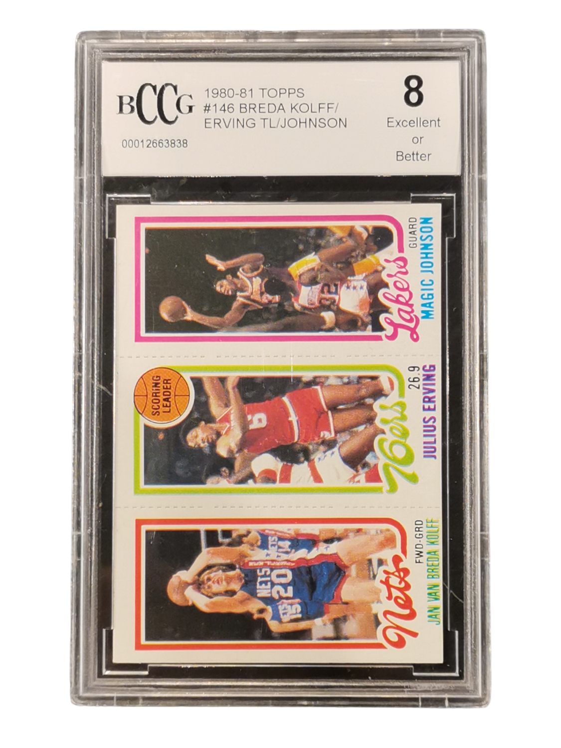 1980-81 Topps #146 Breda Kolff/Erving TL/Johnson BCCG 8