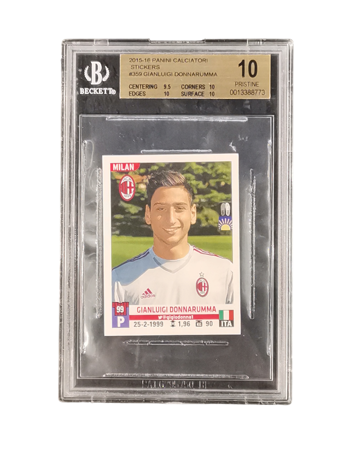 2015-16 Panini Calciatori Stickers #359 Gianluigi Donnarumma Prinstine 10