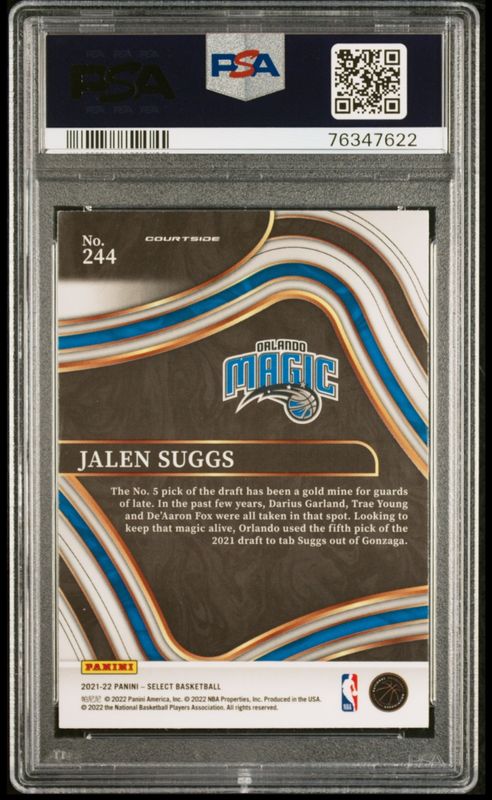 2021 Select Jalen Suggs #244 PSA 10