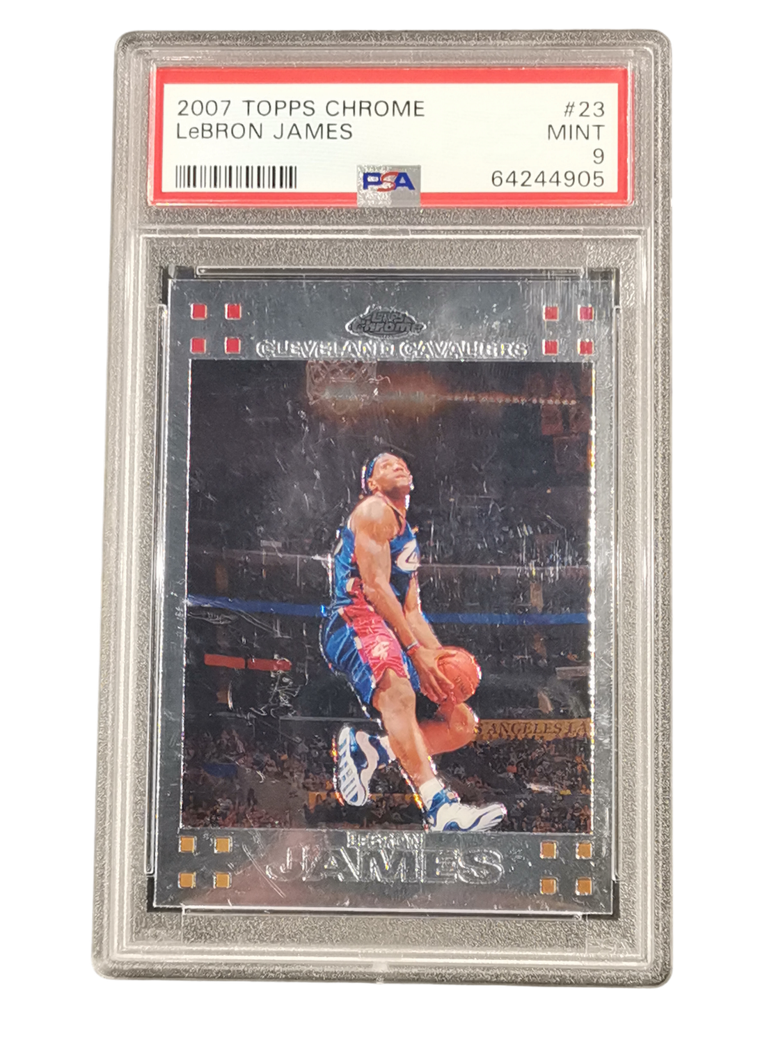 2007 Topps Chrome LeBron James #23 PSA 9