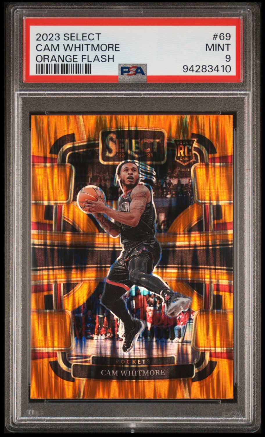 2023 Select Cam Whitmore Orange Flash #69 PSA 9