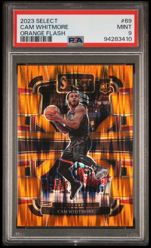 2023 Select Cam Whitmore Orange Flash #69 PSA 9