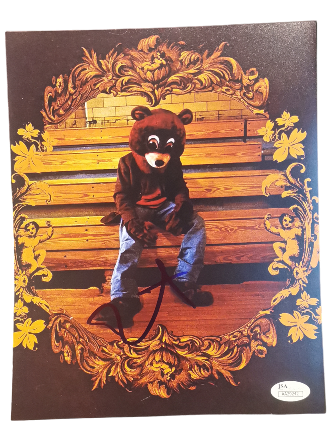 Kanye West College Dropout Signed Poster