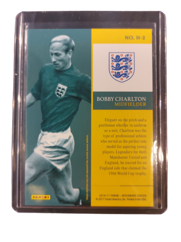 2016-17 Panini- Aficionado Soccer Bobby Charlton #H-2 06/49