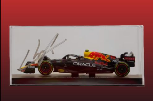 Sergio Perez Signed F1 RedBull Race Car 1:43 Scale
