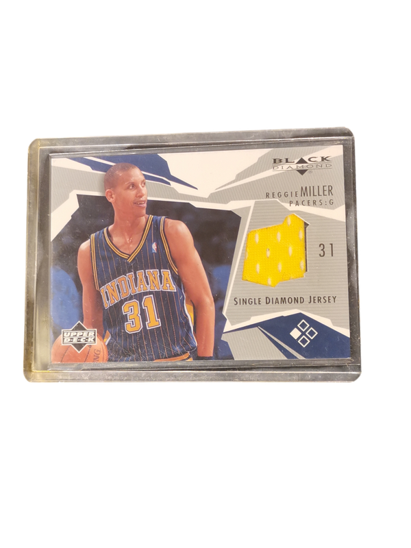 2003 UD Black Diamon Reggie Miller Patch #BD-RM