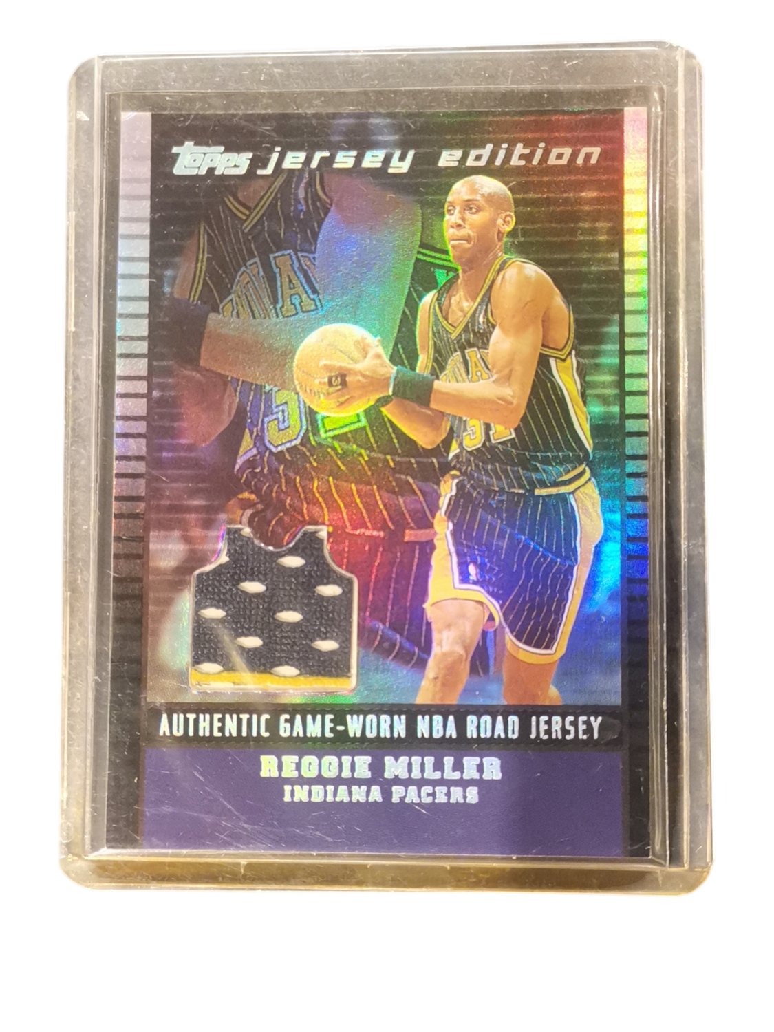 2003 Topps Jersey Edition Reggie Miller Patch 13/99