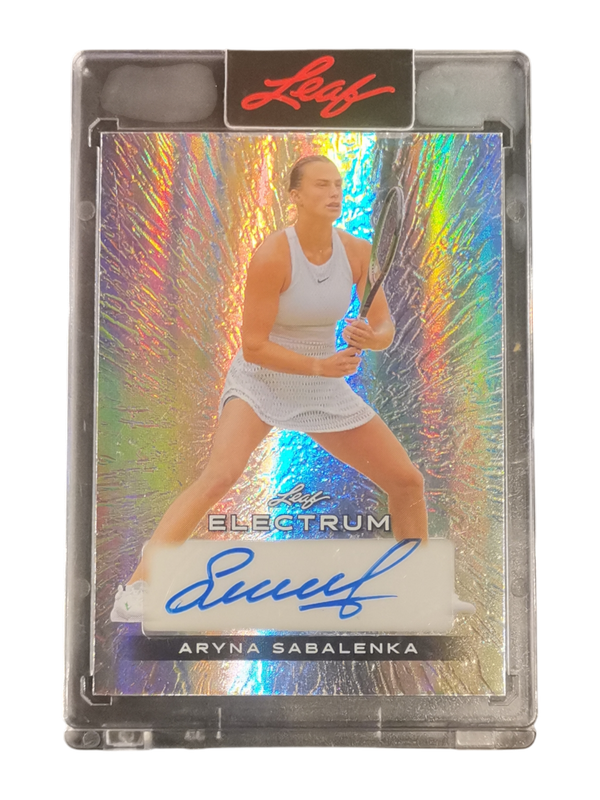 2024 Leaf Electrum Aryna Sabalenka Auto #BA-AS1 3/3
