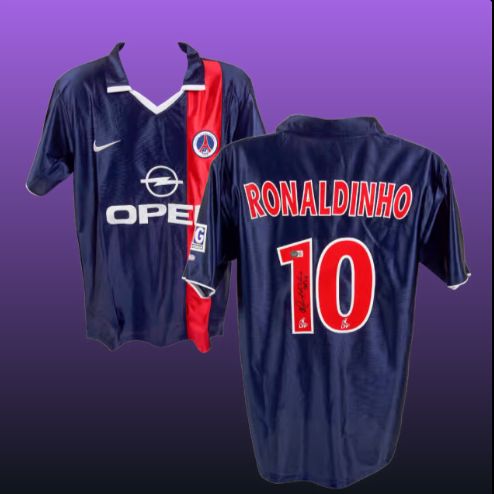 Ronaldinho Signed Paris Saint Germain Jersey #10