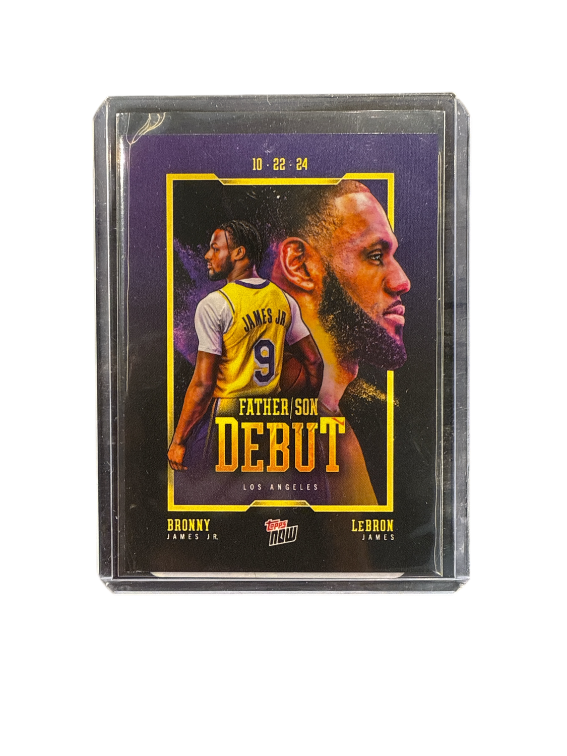LeBron James/Bronny James 2024 Topps Now Father/Son Debut Card 10/22/24