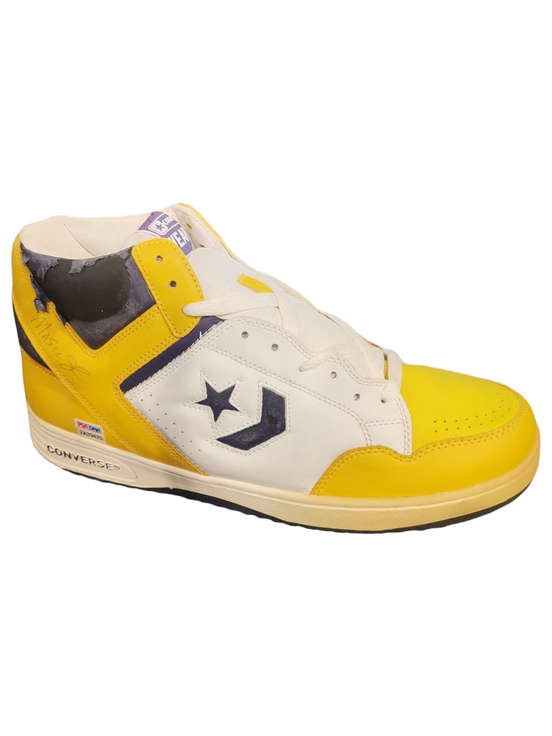 Magic Johnson Signed Yellow Shoe