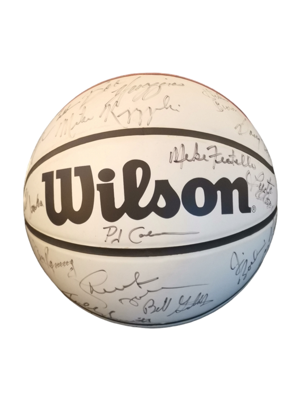Michael Jordan and North Carolina Team Signed Wilson Basketball