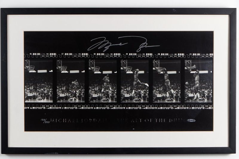 Signed Jordan Art of the Dunk Poster 166/323