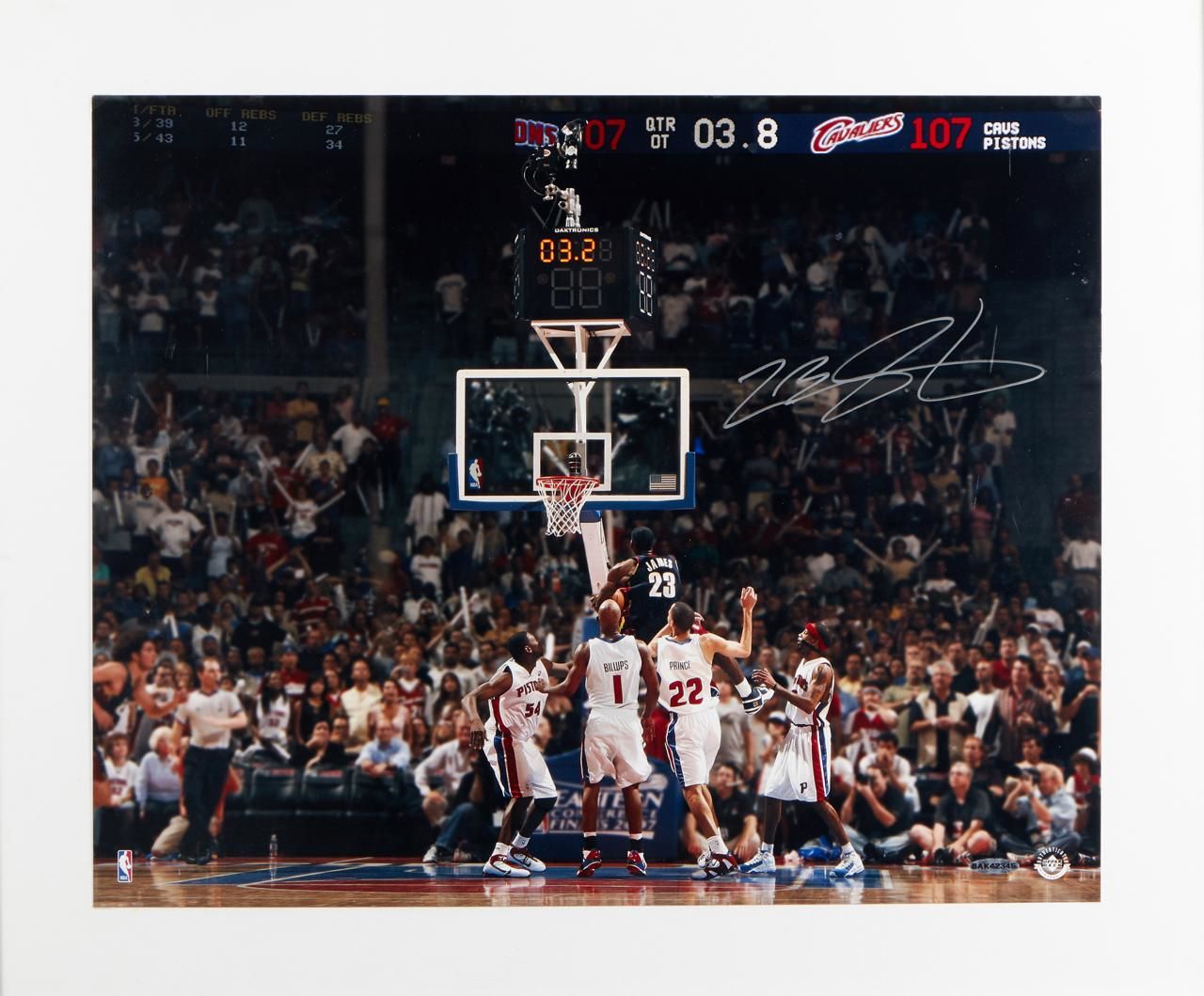 Signed Lebron James Game 5 Winner Poster