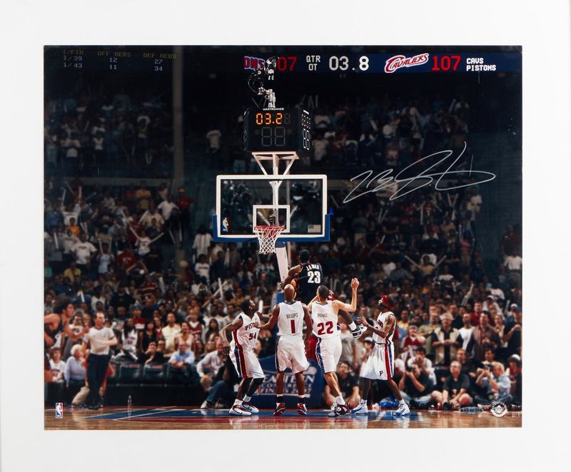 Signed Lebron James Game 5 Winner Poster