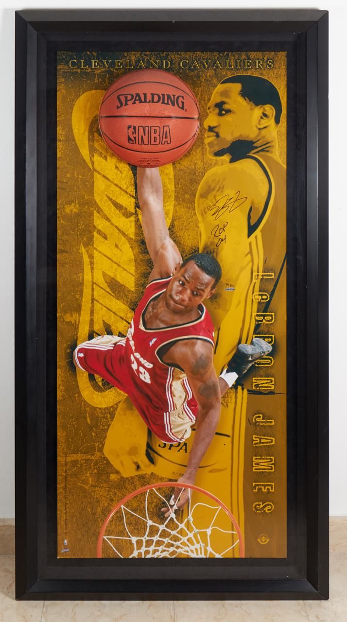 Signed Lebron James Hanging Ball ROY Inscribed 38/100