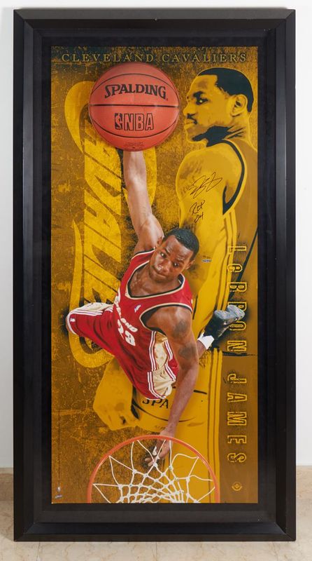 Signed Lebron James Hanging Ball ROY Inscribed 38/100