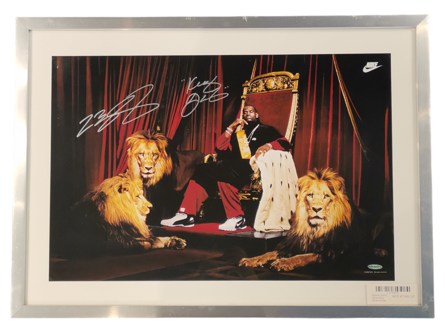 Signed Lebron James King James Poster