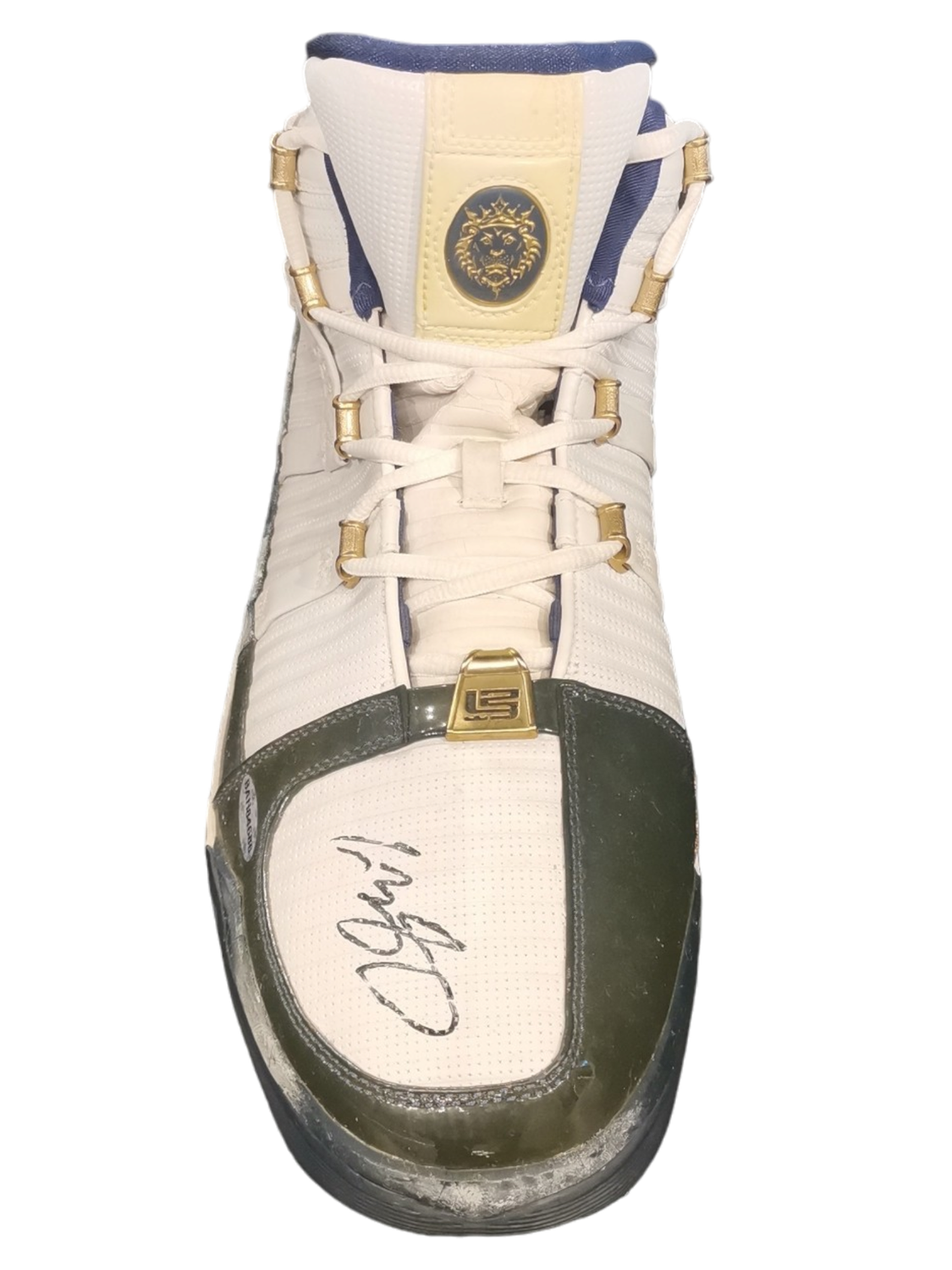 Signed Lebron James Shoes Inscribe &quot;King&quot;