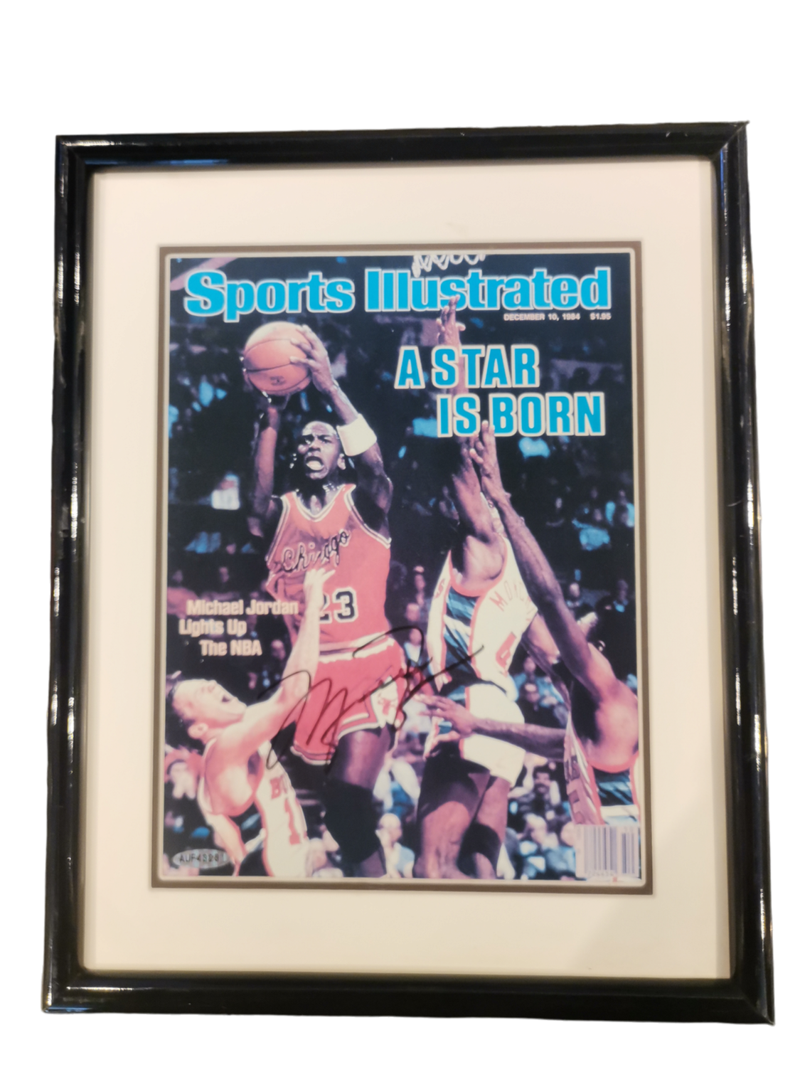 Signed Michael Jordan Sports Illustrated &quot;A Star is Born&quot; Poster