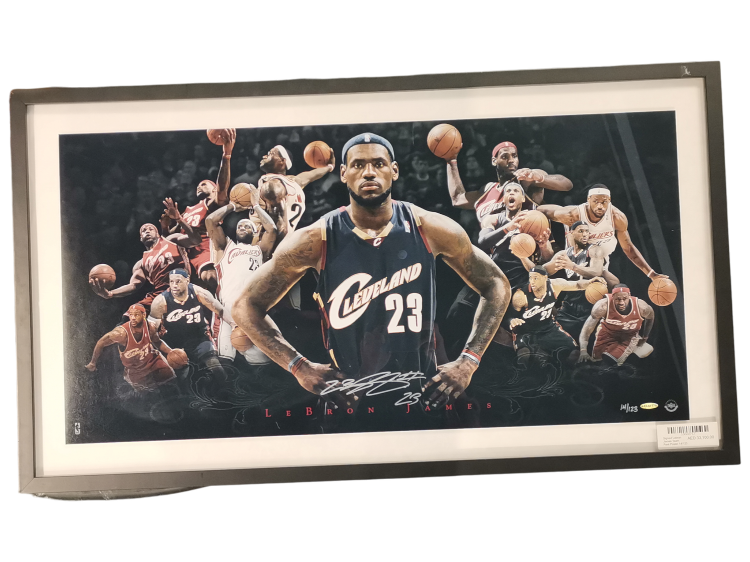 Signed Lebron James Team Reel Poster 14/123