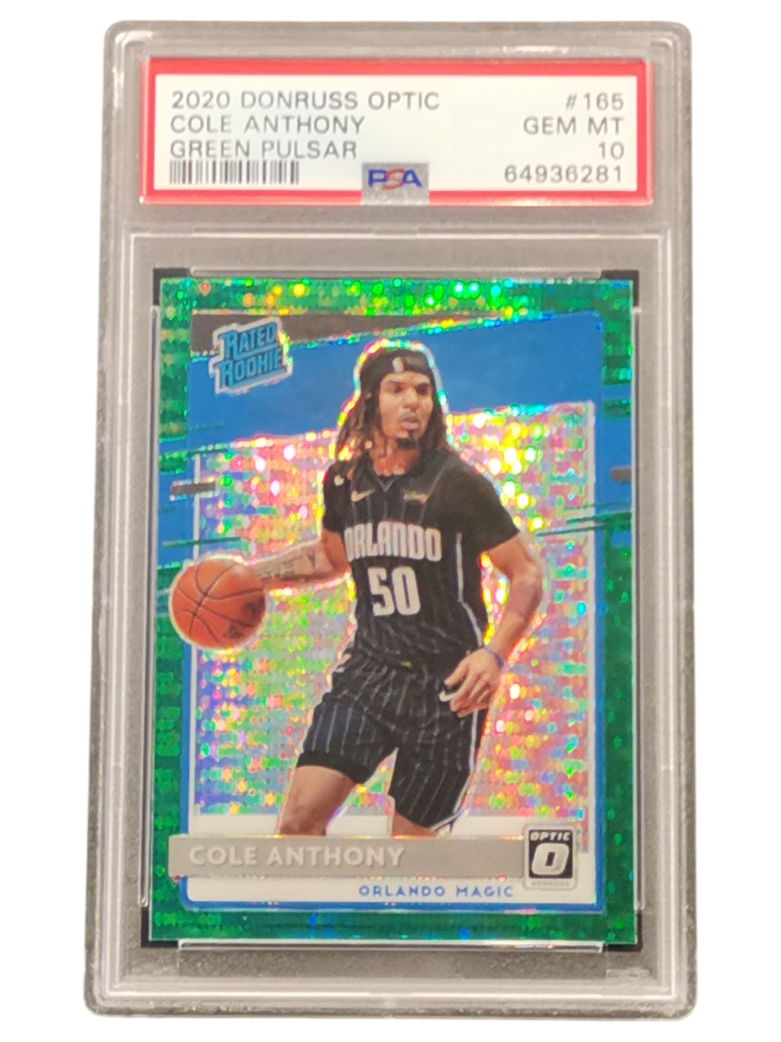 2020 Donruss Optic Cole Anthony Green Pulsar #165 PSA 10