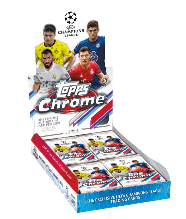 2020-21 Topps UEFA Champions League Chrome Soccer Hobby Box