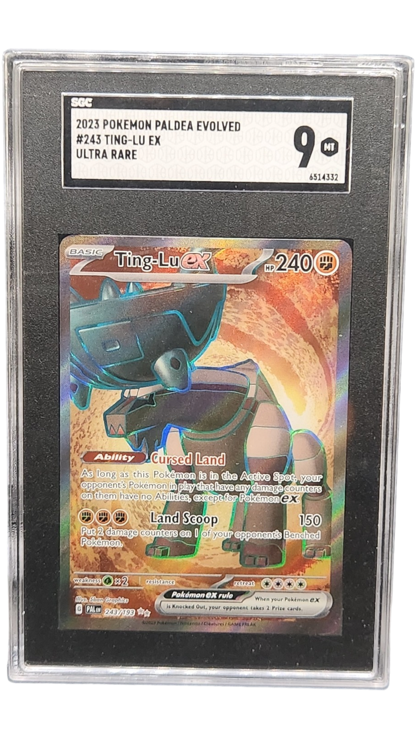 2023 Pokemon Paldea Evolved Ting-Lu Ex Ultra Rare SGC 9