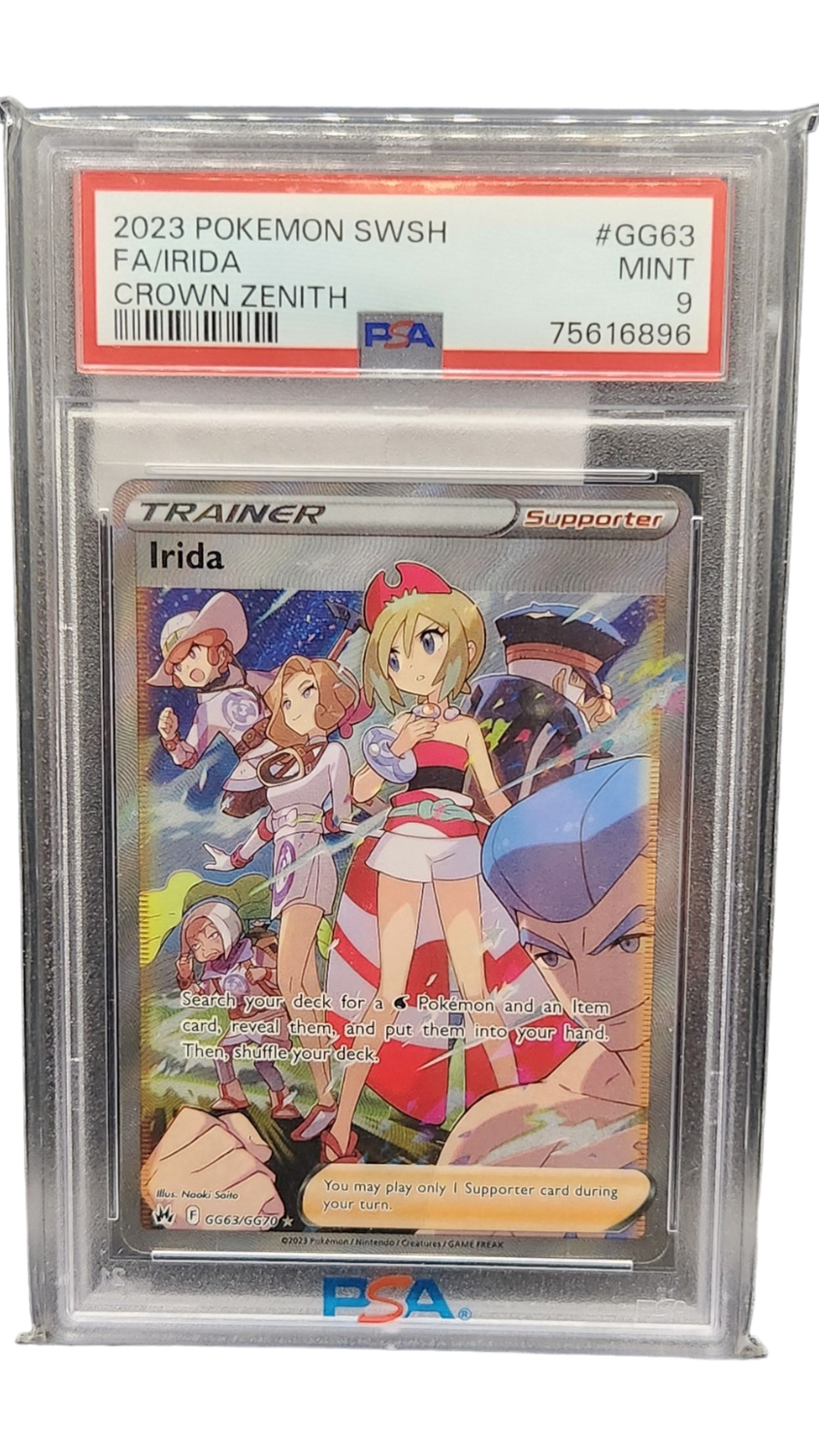 2023 Pokemon SWSH FA/ Irida Crown Zenith PSA 9