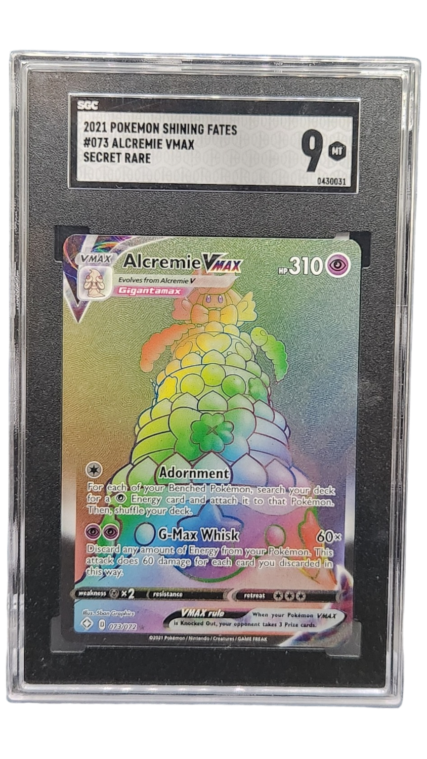 2021 Pokemon Shining Fates Alcremie VMax Secret Rare SGC 9