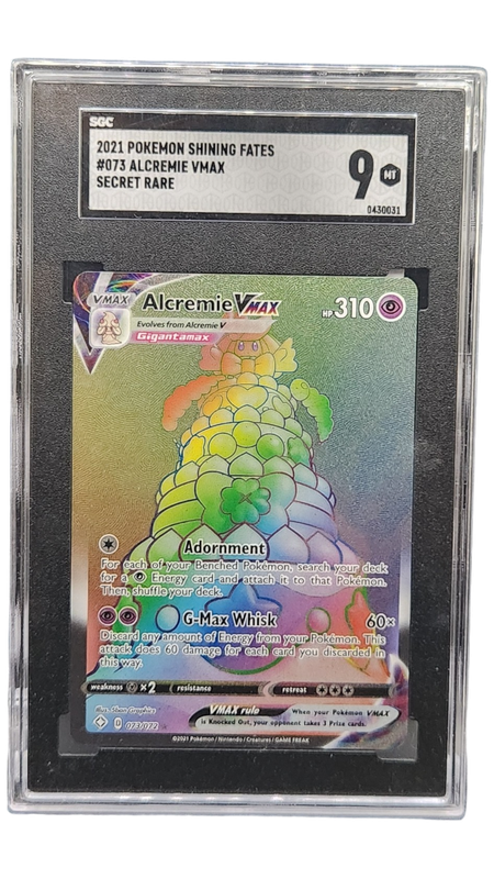 2021 Pokemon Shining Fates Alcremie VMax Secret Rare SGC 9