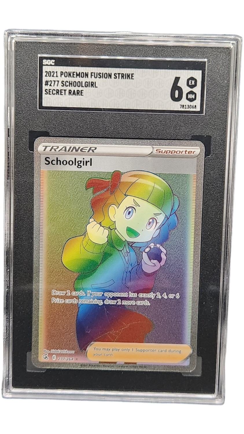 2021 Pokemon Fusion Strike Schoolgirl Secret Rare SGC 6