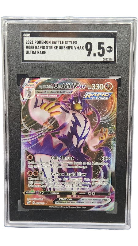 2021 Pokemon Battle Styles Rapid Strike Urshifu VMax Ultra Rare SGC 9.5