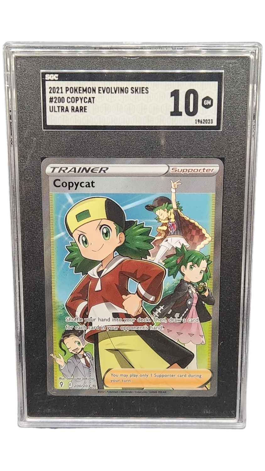 2021 Pokemon Evolving Skies Copycat Ultra Rare SGC 10