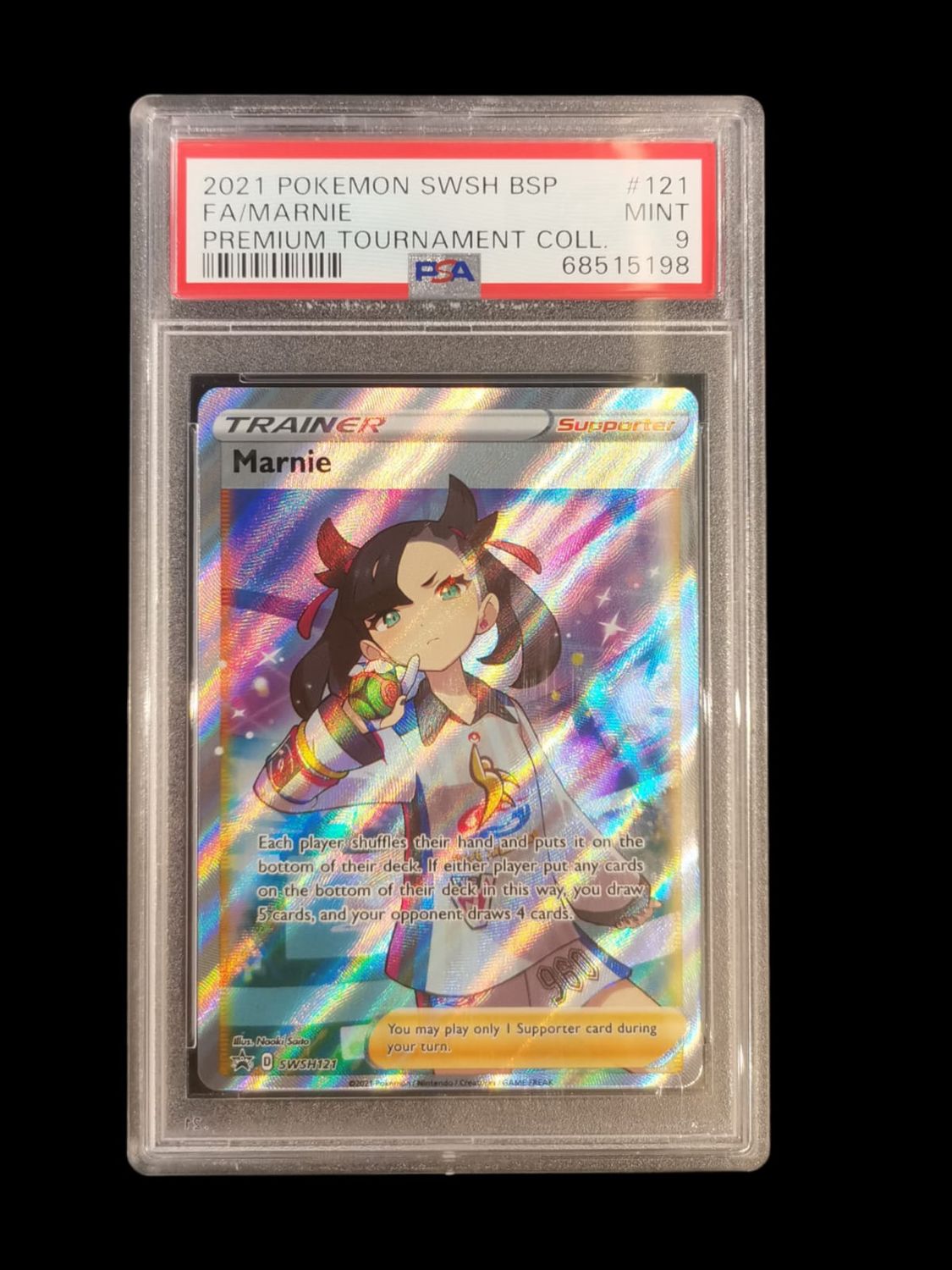 2021 Pokemon SWSH BSP FA/Marine Tournament Coll. #121 PSA 9