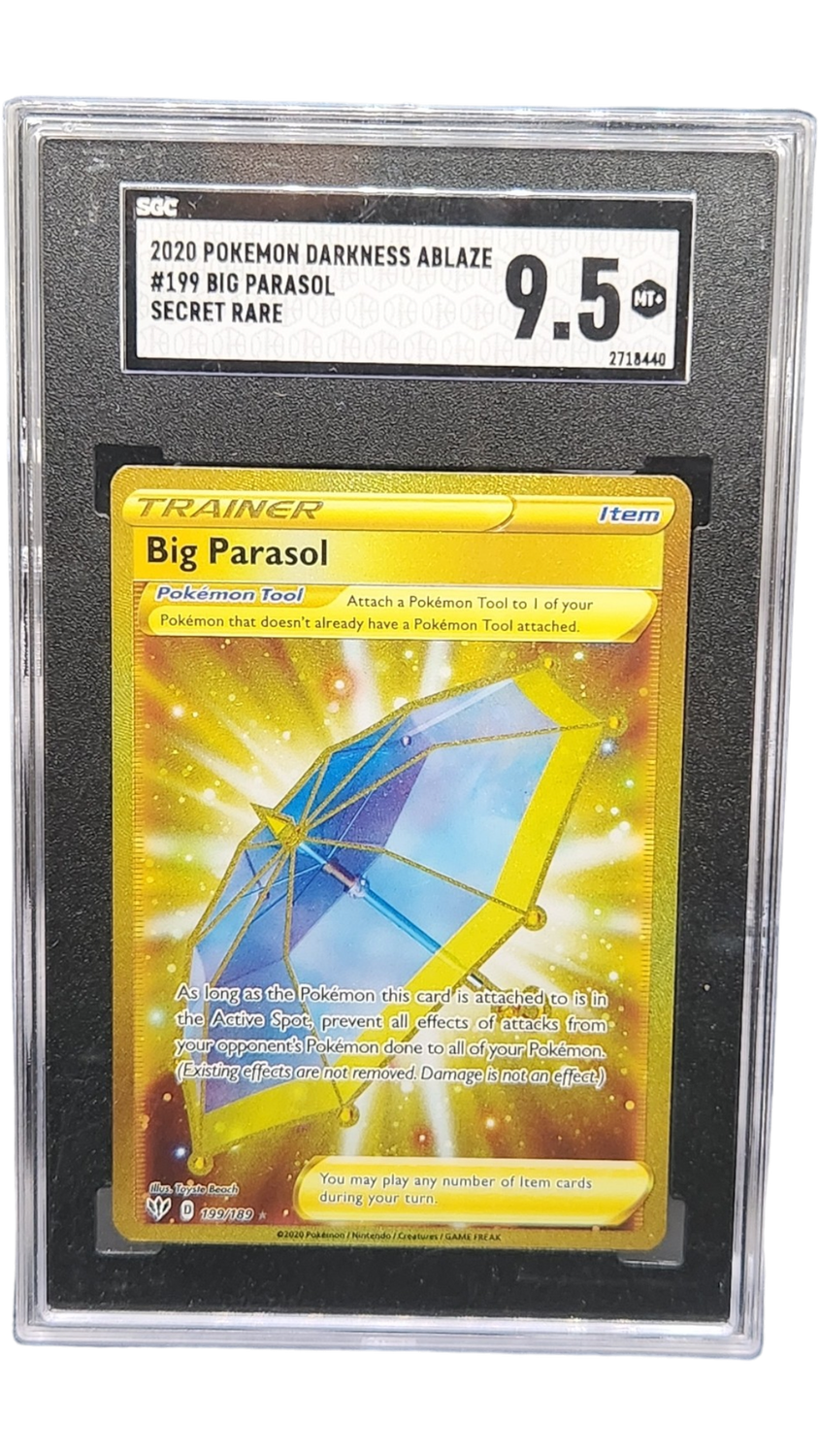 2020 Pokemon Darkness Ablaze Big Parasol Secret Rare SGC 9.5