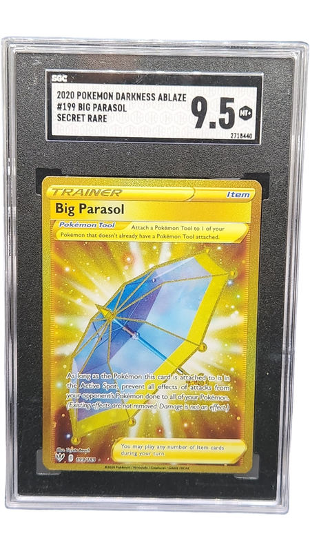 2020 Pokemon Darkness Ablaze Big Parasol Secret Rare SGC 9.5