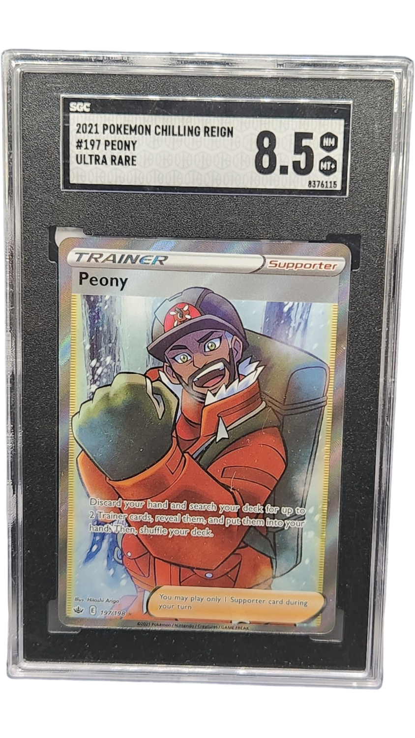 2021 Pokemon Chilling Reign Peony Ultra Rare SGC 8.5